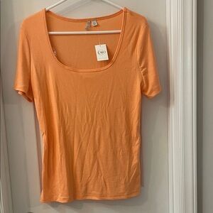 Cato Women's Orange Short Sleeve Tee